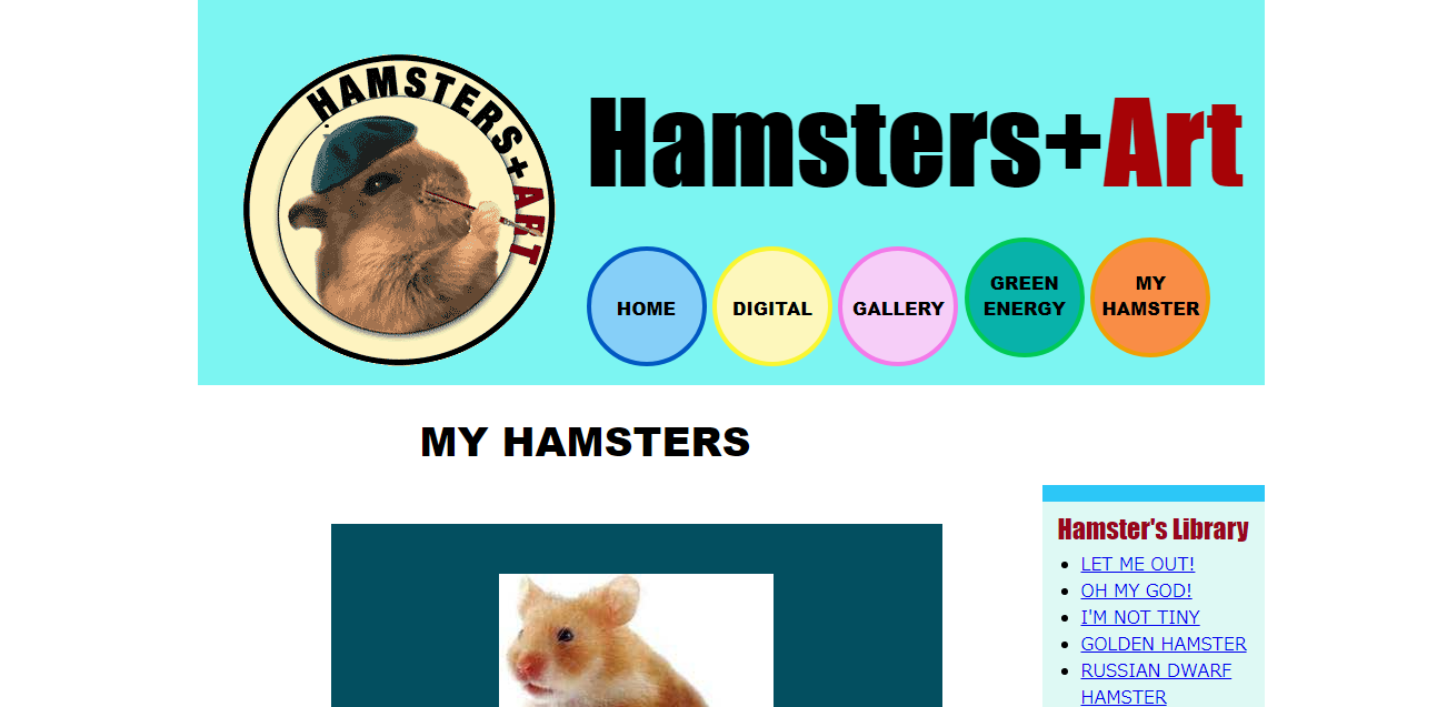 hamster + art